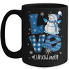 Lunch Lady Love Snowman Xmas Women Winter Season Christmas Mug | siriusteestore