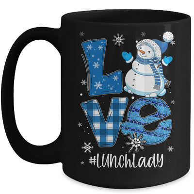 Lunch Lady Love Snowman Xmas Women Winter Season Christmas Mug | siriusteestore