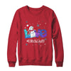 Lunch Lady School Love Snowman Winter Season Christmas Shirt & Sweatshirt | siriusteestore