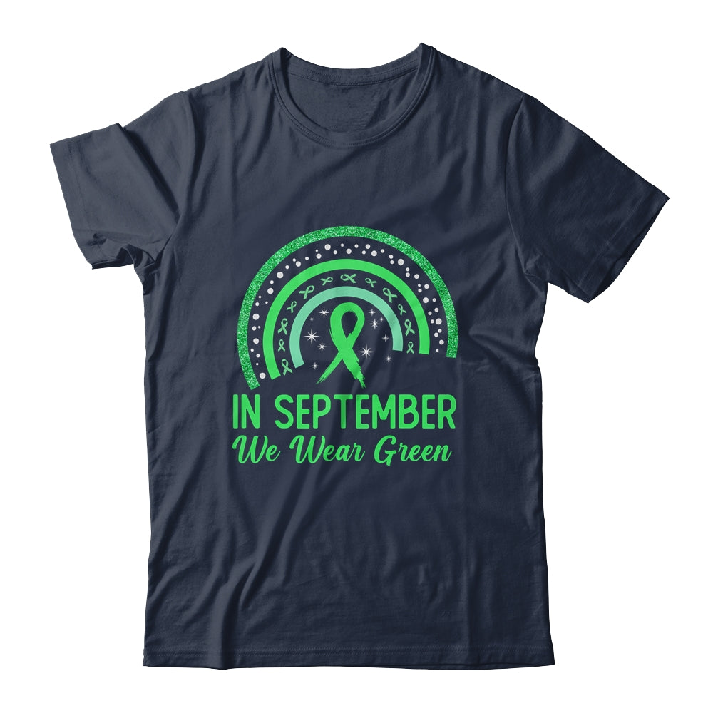 Lymphoma Awareness In September We Wear Green Rainbow Shirt & Hoodie | siriusteestore