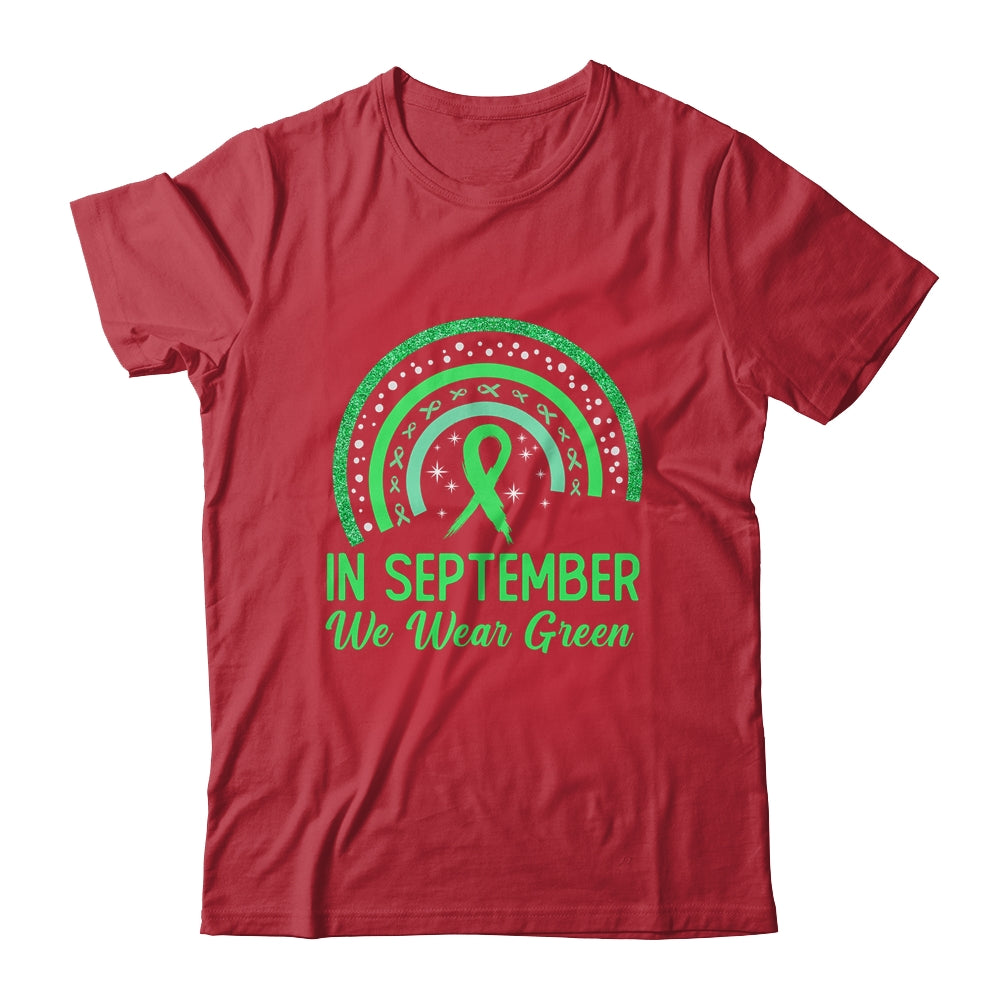 Lymphoma Awareness In September We Wear Green Rainbow Shirt & Hoodie | siriusteestore