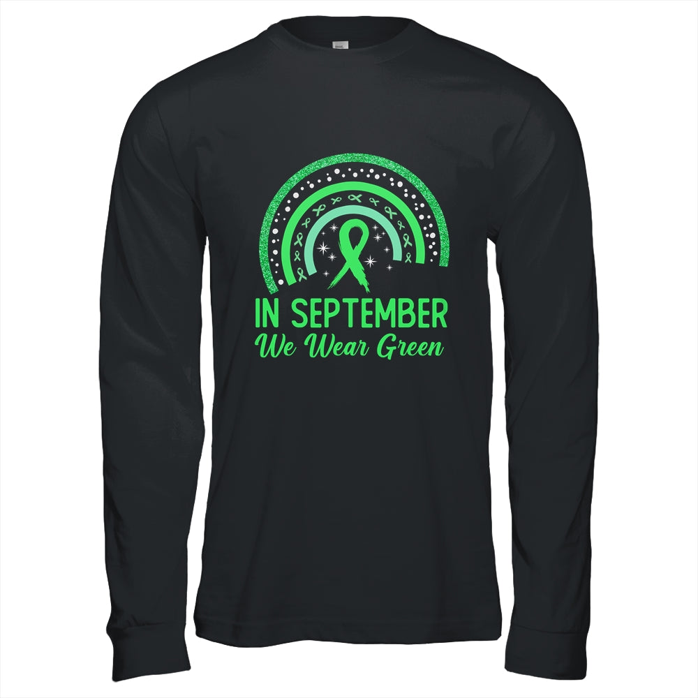 Lymphoma Awareness In September We Wear Green Rainbow Shirt & Hoodie | siriusteestore