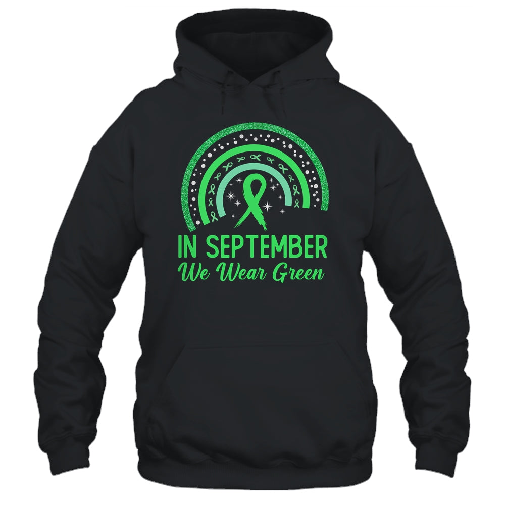 Lymphoma Awareness In September We Wear Green Rainbow Shirt & Hoodie | siriusteestore
