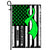 Lymphoma Cancer Awareness America Flag Green Ribbon | siriusteestore