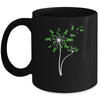 Lymphoma Liver Cirrhosis Awareness Dandelion Green Ribbon Mug | siriusteestore