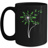 Lymphoma Liver Cirrhosis Awareness Dandelion Green Ribbon Mug | siriusteestore