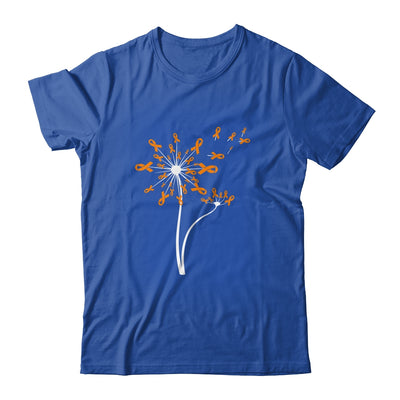 MS Leukemia Kidney Awareness Dandelion Orange Ribbon Shirt & Tank Top | siriusteestore