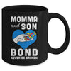 Mama And Son Bond Never Be Broken Autism Mom Support Puzzle Mug | siriusteestore