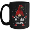 Mama Gnome Buffalo Plaid Matching Christmas Pajama Gift Mug | siriusteestore