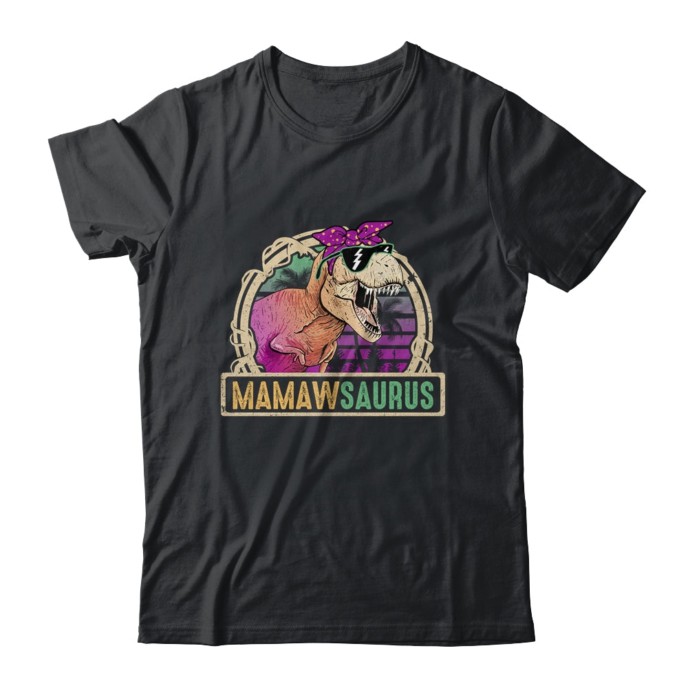 Mamaw Saurus Mamawsaurus T Rex Dinosaur Family Matching Shirt & Hoodie | siriusteestore