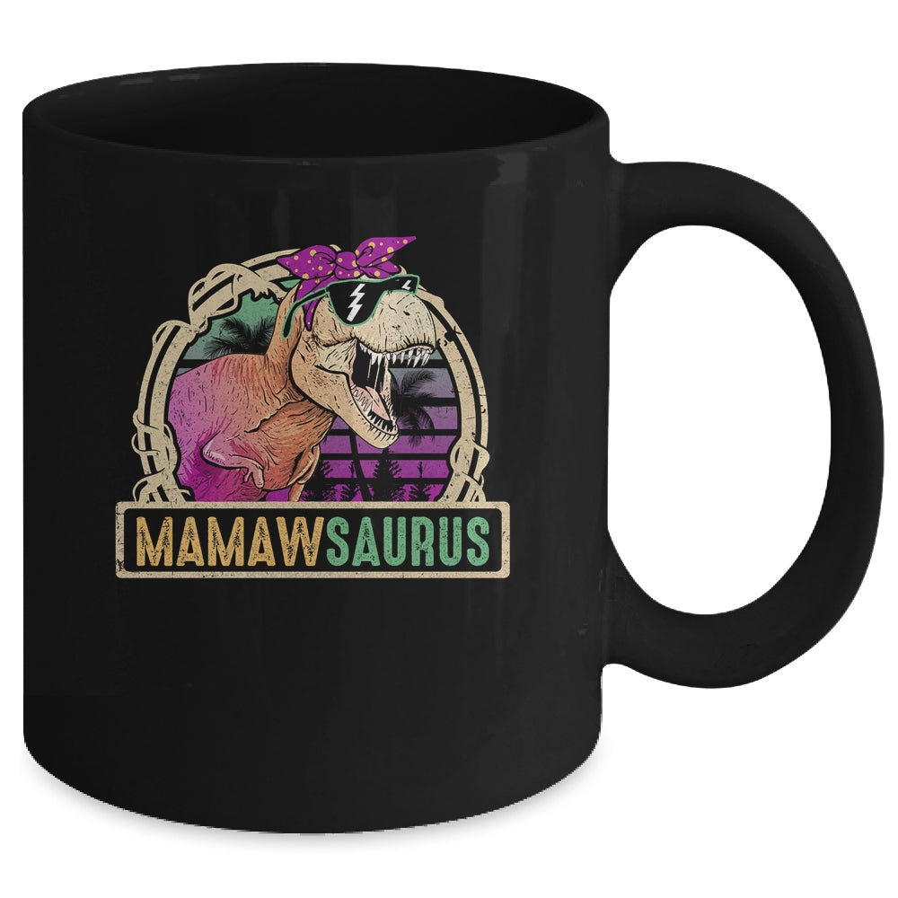 Mamaw Saurus Mamawsaurus T Rex Dinosaur Family Matching Mug | siriusteestore