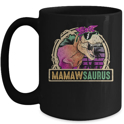 Mamaw Saurus Mamawsaurus T Rex Dinosaur Family Matching Mug | siriusteestore