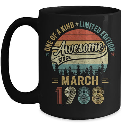 March 1988 Vintage 35 Years Old Retro 35th Birthday Mug | siriusteestore