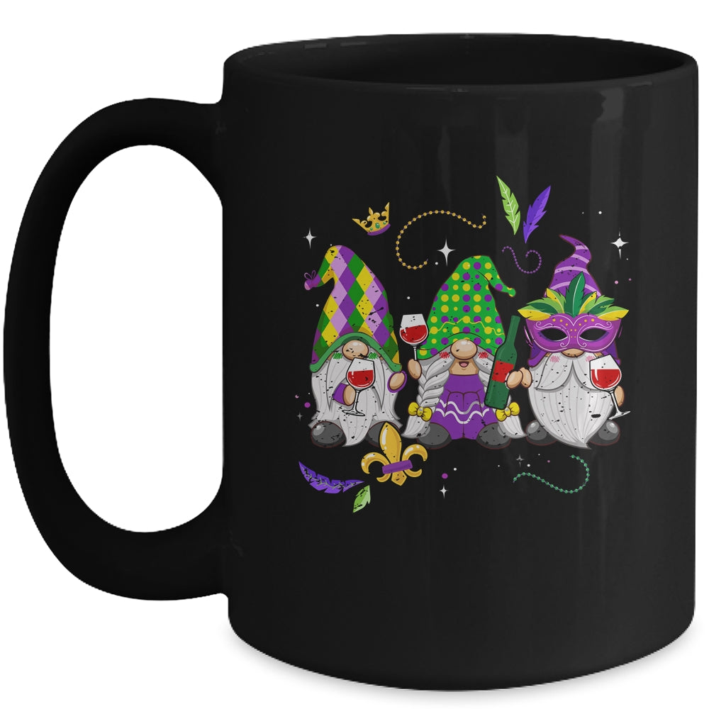 Mardi Gras Gnomes Funny Outfit Gnomies Squad Girl Women Mug | siriusteestore
