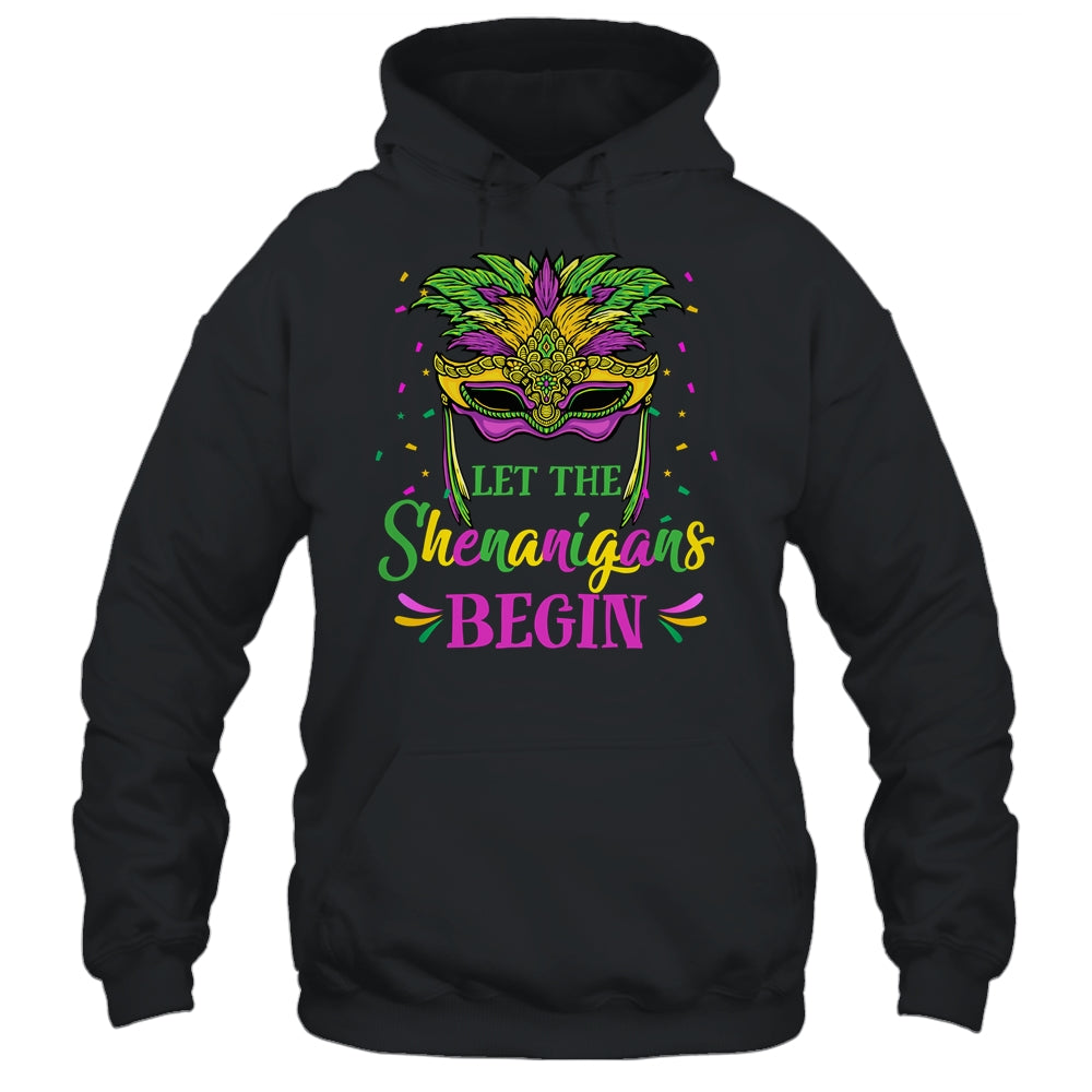 Mardi Gras Mask Costume Let The Shenanigans Begin Womens Shirt & Tank Top | siriusteestore