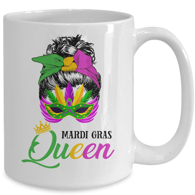 Mardi Gras Queen Carnival Costume Messy Bun Mug | siriusteestore