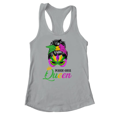 Mardi Gras Queen Carnival Costume Messy Bun Shirt & Tank Top | siriusteestore