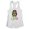 Mardi Gras Queen Carnival Costume Messy Bun Shirt & Tank Top | siriusteestore