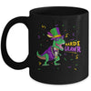Mardi Gras Trex Dinosaur Lovers Boy Mardi Grawr Mug | siriusteestore