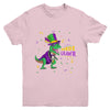 Mardi Gras Trex Dinosaur Lovers Boy Mardi Grawr Youth Shirt | siriusteestore