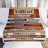 Marriage Prayer Blanket Anniversary Engagement For Couples Newly Engaged Wedding Bridal Shower For Wife Christian For Women Fleece Throw Blanket | siriusteestore