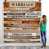 Marriage Prayer Blanket Anniversary Engagement For Couples Newly Engaged Wedding Bridal Shower For Wife Christian For Women Fleece Throw Blanket | siriusteestore