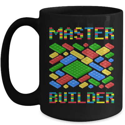 Master Builder Funny Building Blocks For Boys Men Mug | siriusteestore