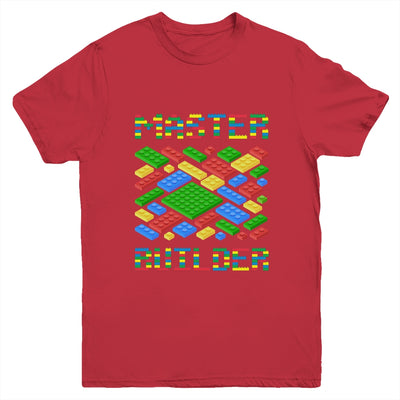 Master Builder Funny Building Blocks For Boys Men Youth Shirt | siriusteestore