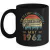 May 1962 Vintage 60 Years Old Retro 60th Birthday Mug | siriusteestore