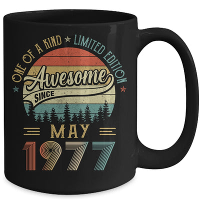 May 1977 Vintage 45 Years Old Retro 45th Birthday Mug | siriusteestore