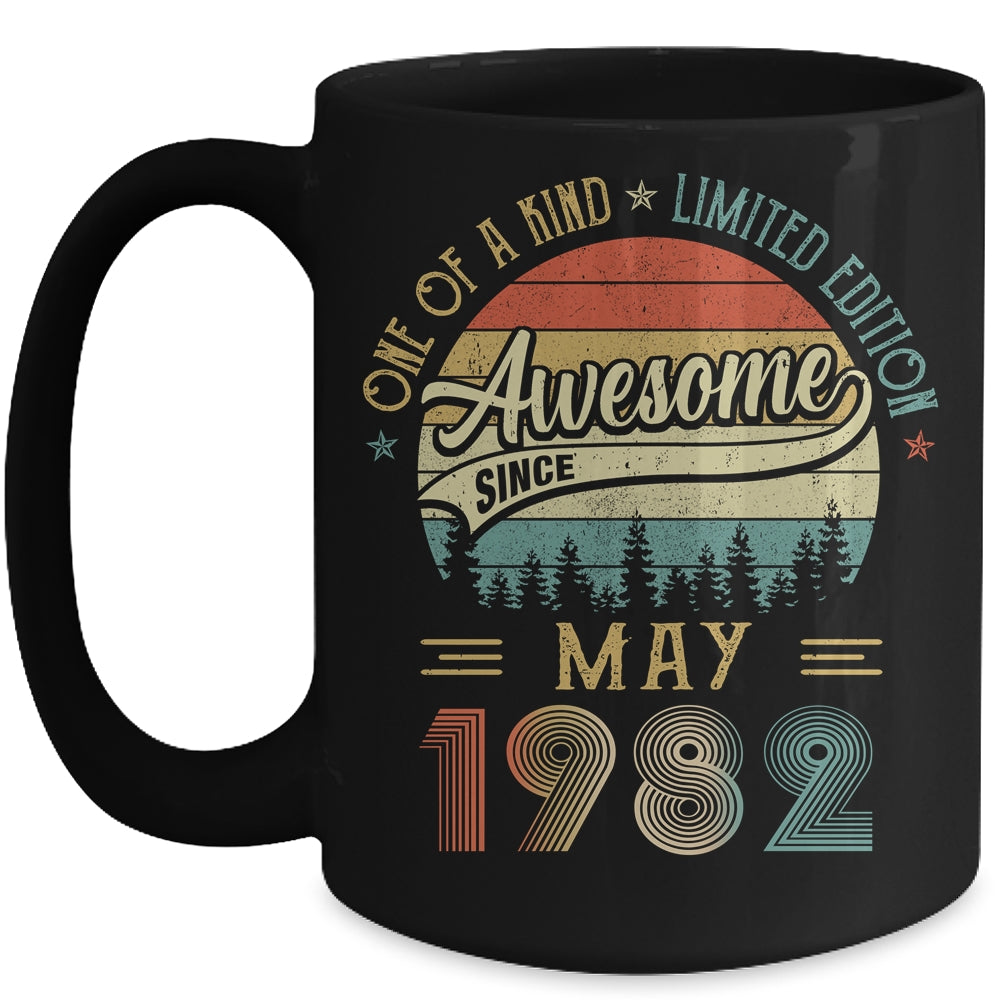 May 1982 Vintage 40 Years Old Retro 40th Birthday Mug | siriusteestore
