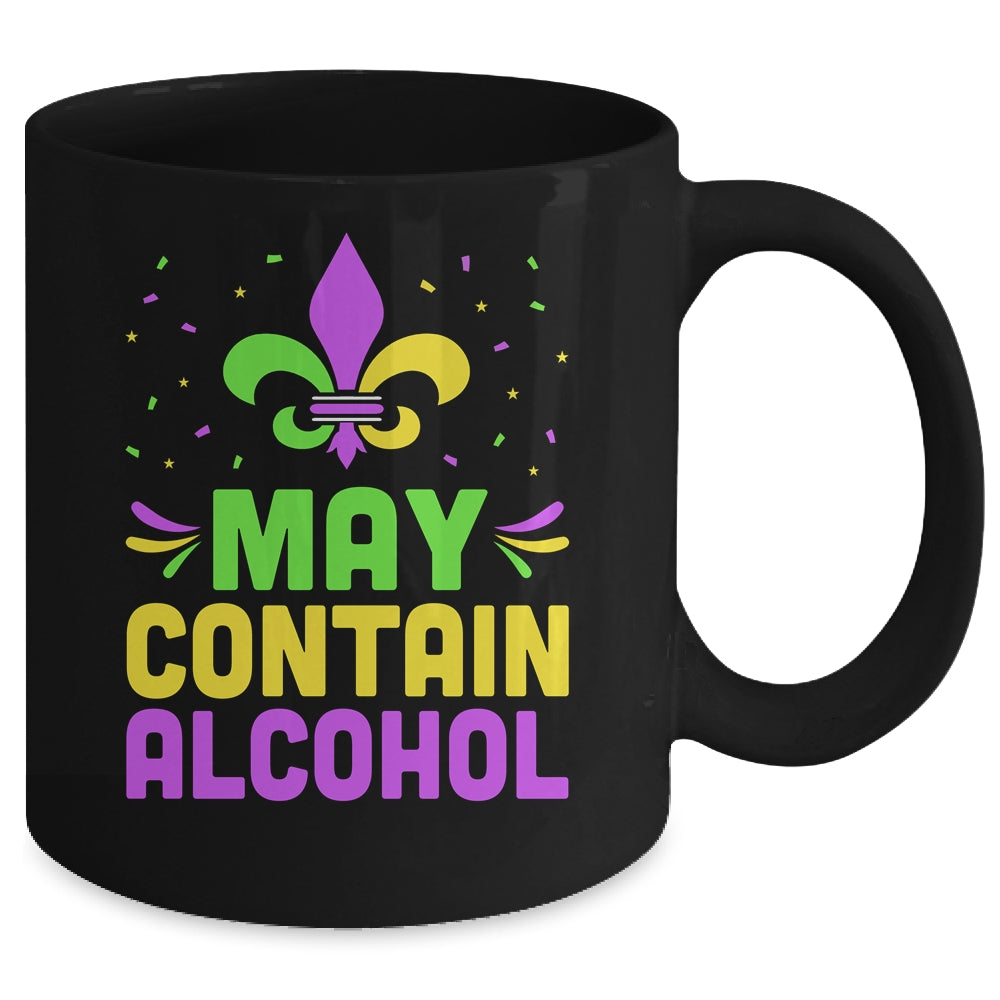 May Contain Alcohol Mardi Gras Party Mug | siriusteestore