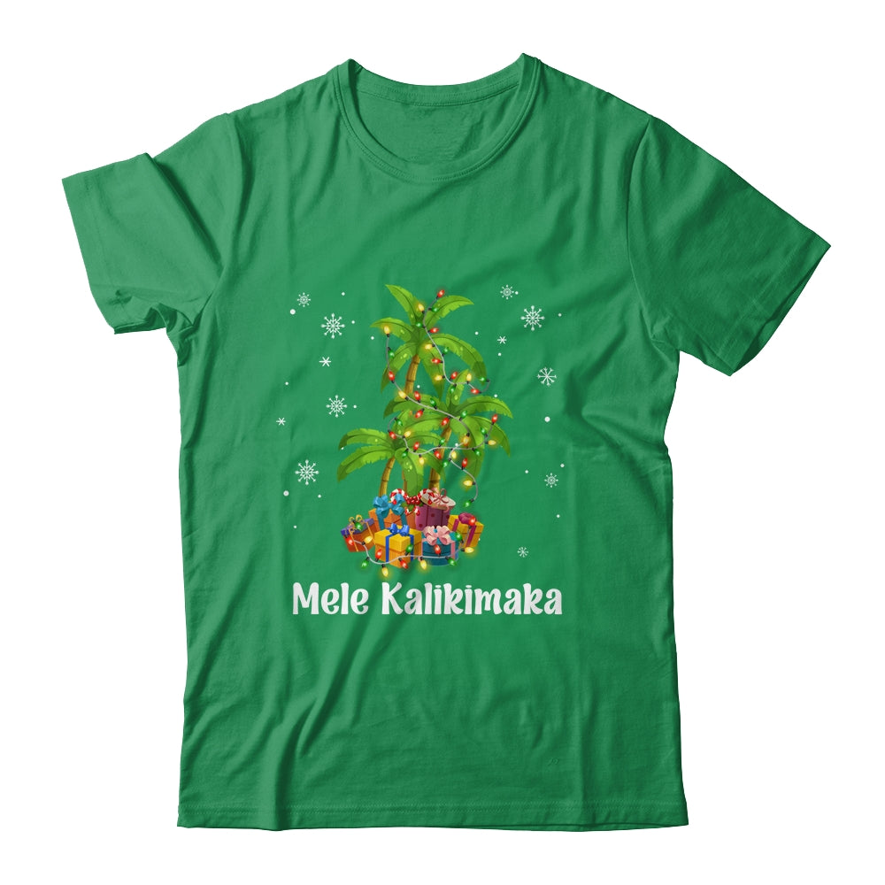 Mele Kalikimaka Hawaiian Christmas Palm Tree Family Xmas Shirt & Sweatshirt | siriusteestore