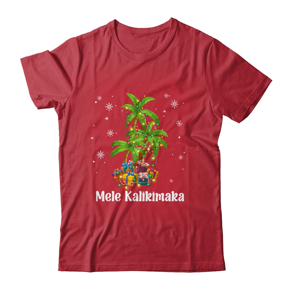 Mele Kalikimaka Hawaiian Christmas Palm Tree Family Xmas Shirt & Sweatshirt | siriusteestore