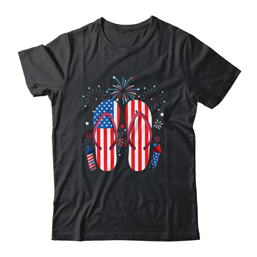 Memorial Day 4th of July Holiday Patriotic Flip Flops Shirt & Tank Top | siriusteestore