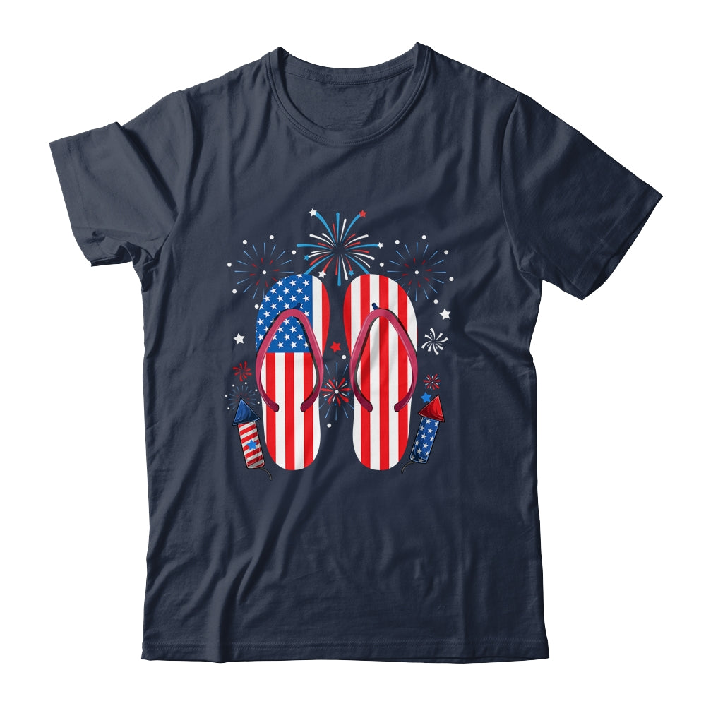 Memorial Day 4th of July Holiday Patriotic Flip Flops Shirt & Tank Top | siriusteestore