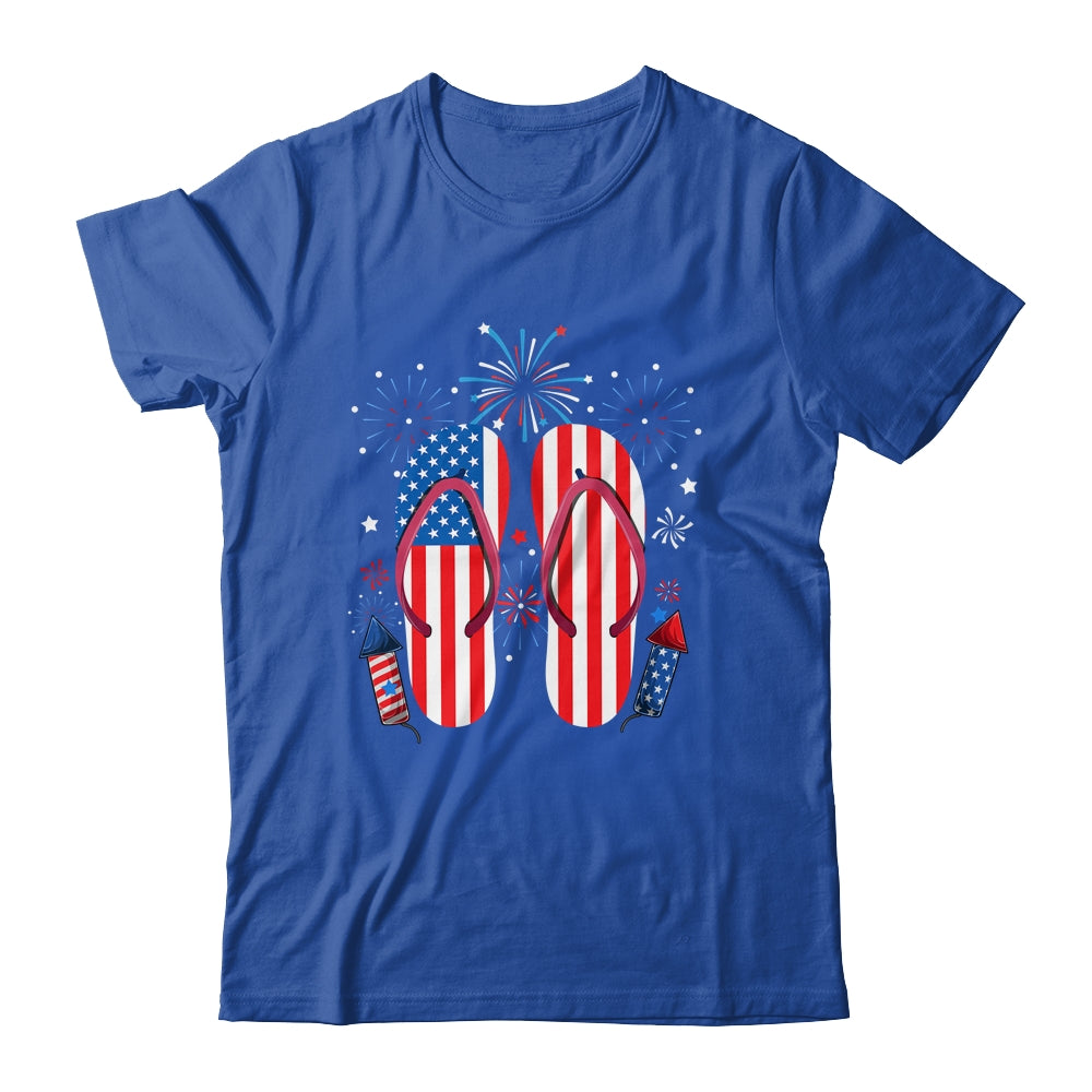 Memorial Day 4th of July Holiday Patriotic Flip Flops Shirt & Tank Top | siriusteestore