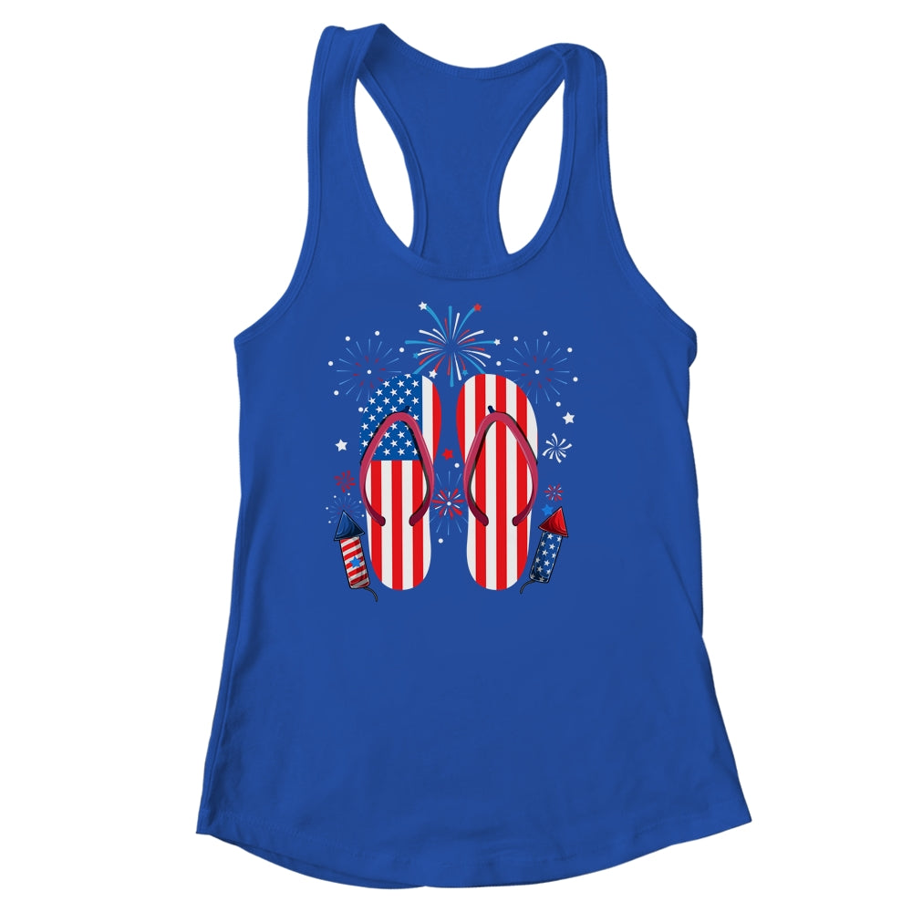 Memorial Day 4th of July Holiday Patriotic Flip Flops Shirt & Tank Top | siriusteestore