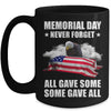 Memorial Day Never Forget All Gave Some Some Gave All Mug | siriusteestore