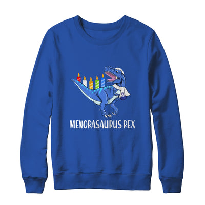 Menorasaurus Rex Menorah Dinosaur Hanukkah Chanukkah Shirt & Sweatshirt | siriusteestore