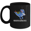 Menorasaurus Rex Menorah Dinosaur Hanukkah Chanukkah Mug | siriusteestore