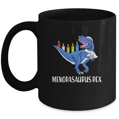 Menorasaurus Rex Menorah Dinosaur Hanukkah Chanukkah Mug | siriusteestore