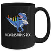 Menorasaurus Rex Menorah Dinosaur Hanukkah Chanukkah Mug | siriusteestore