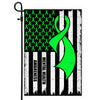Mental Health Awareness America Flag Green Ribbon | siriusteestore