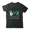 Mental Health Awareness Peace Love Cure Leopard Shirt & Hoodie | siriusteestore
