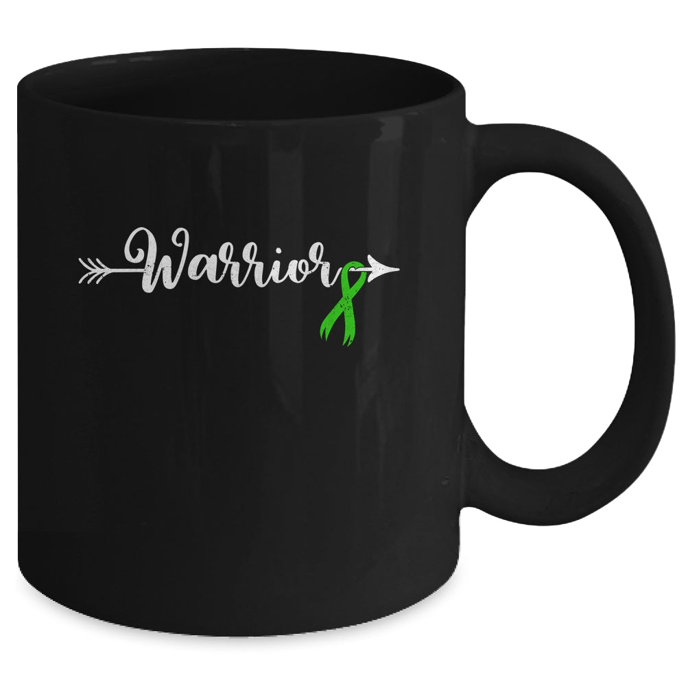 Mental Health Warrior Mental Health Awareness Green Ribbon Mug | siriusteestore