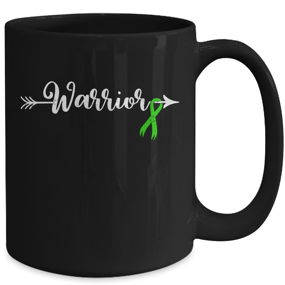 Mental Health Warrior Mental Health Awareness Green Ribbon Mug | siriusteestore