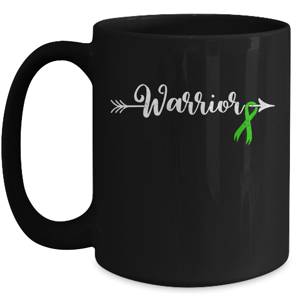 Mental Health Warrior Mental Health Awareness Green Ribbon Mug | siriusteestore