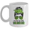 Mental Health Warrior Messy Bun Mental Health Matters Mug | siriusteestore