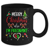 Merry Christmas Also Im Pregnant Pregnancy Announcement Xmas Mug | siriusteestore